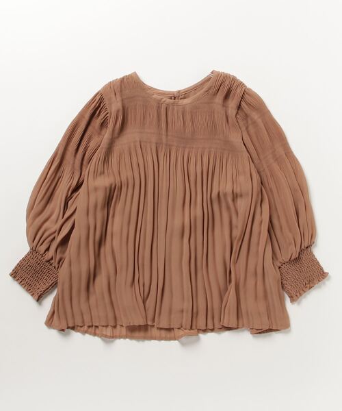 「NANO universe」 7分袖ブラウス FREE ライトブラウン レディース_画像2