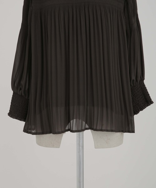 「NANO universe」 7分袖ブラウス FREE ライトブラウン レディース_画像4