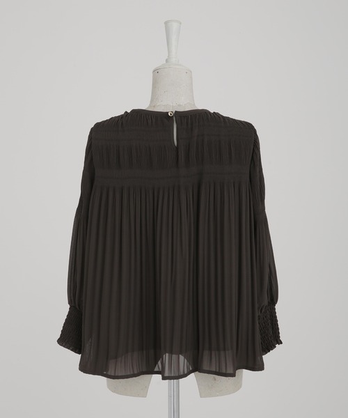 「NANO universe」 7分袖ブラウス FREE ライトブラウン レディース_画像8