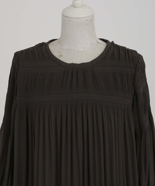 「NANO universe」 7分袖ブラウス FREE ライトブラウン レディース_画像9