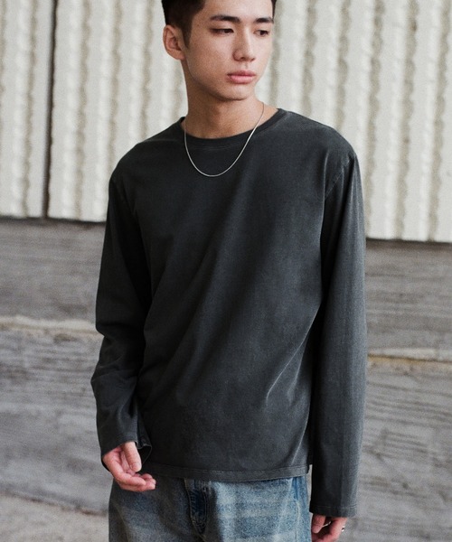 WYM LIDNM tシャツ EXTRA FINE COTTON CROPPED L/S TEE メンズ WYM LIDNM tシャツ EXTRA FINE COTTON CROPPED L/S TEE メンズ