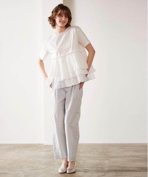 「Marilyn Moon」 半袖ブラウス FREE オフホワイト レディース_画像4