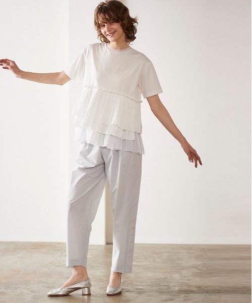 「Marilyn Moon」 半袖ブラウス FREE オフホワイト レディース_画像7