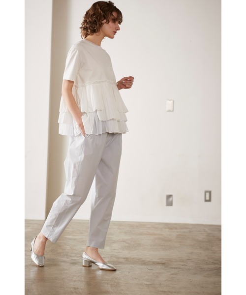 「Marilyn Moon」 半袖ブラウス FREE オフホワイト レディース_画像8