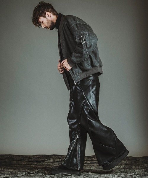 NO ID.（ノーアイディー） ma1 ma-1 mj11237-アンイーブンプリントBIG