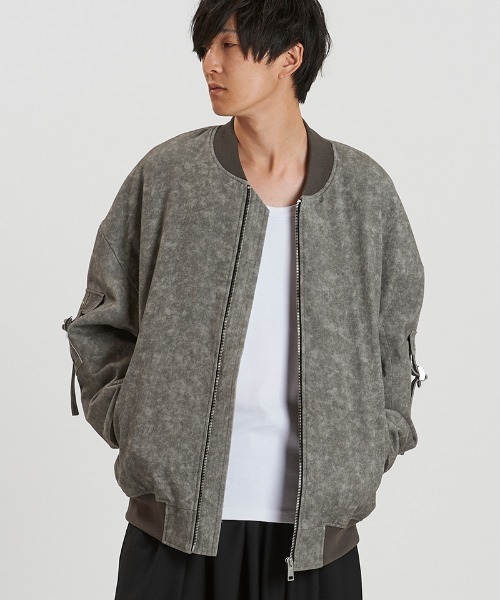 NO ID.(ノーアイディー) ma1 ma-1 mj11237-アンイーブンプリントBIG NO ID.(ノーアイディー) ma1 ma-1 mj11237-アンイーブンプリントBIG
