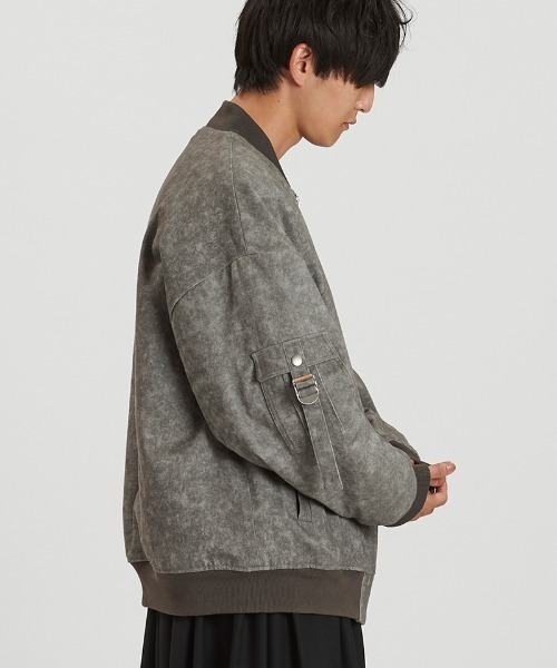 NO ID.（ノーアイディー） ma1 ma-1 mj11237-アンイーブンプリントBIG