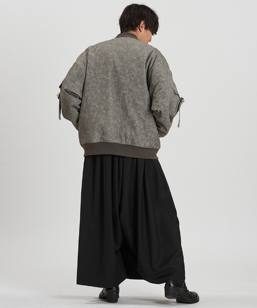 NO ID.（ノーアイディー） ma1 ma-1 mj11237-アンイーブンプリントBIG