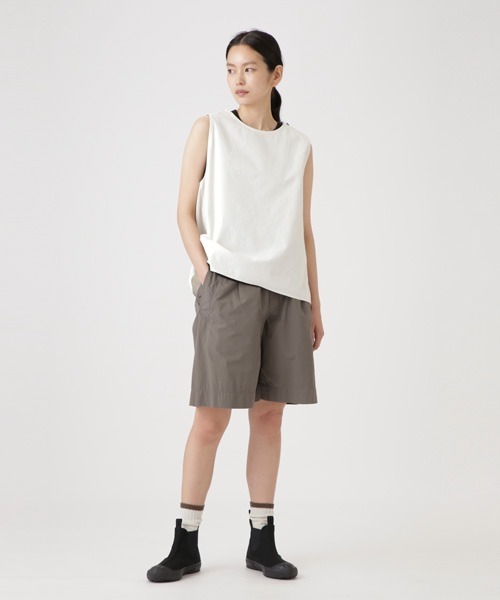 「MHL.」 ノースリーブブラウス 2 ネイビー レディース_画像3