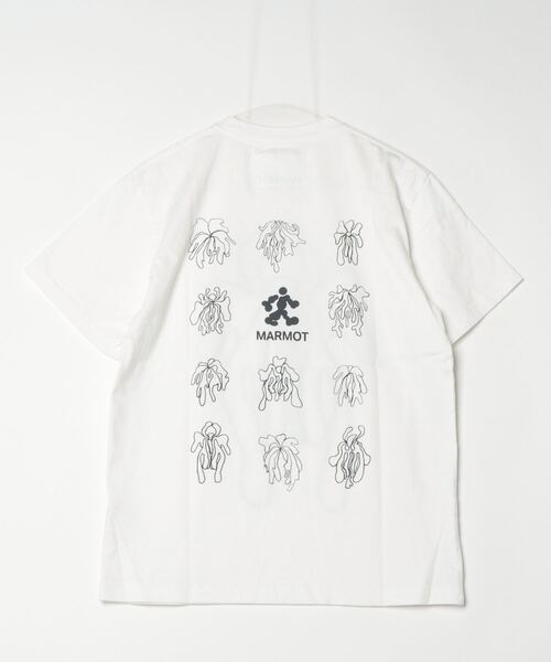 「MARMOT CAPITAL」 「Marmot」半袖Tシャツ S オレンジ レディース_画像2