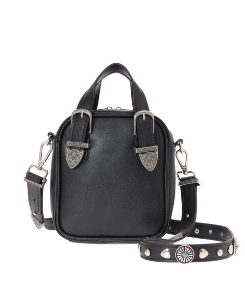 Candy Stripper ブラック レザー M Candy Stripper（キャンディーストリッパー） 2WAYバッグ FREE