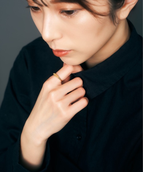 指輪 リング K18 リング レディース メンズの画像