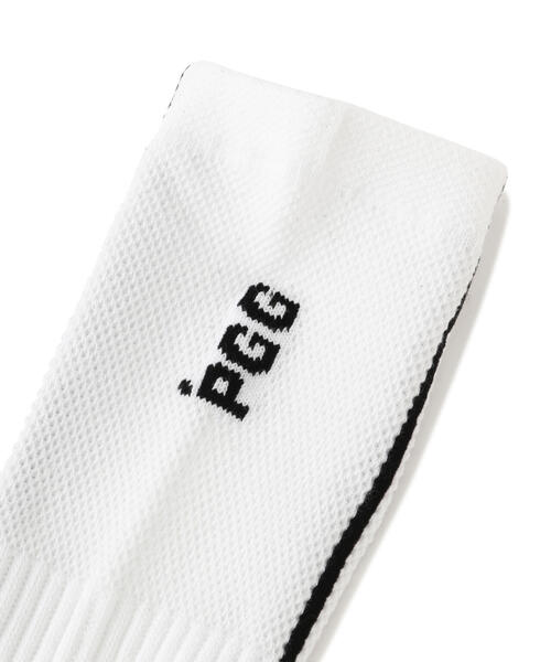 PEARLY GATES（パーリーゲイツ） 靴下 「PGG」サイドラインメッシュ