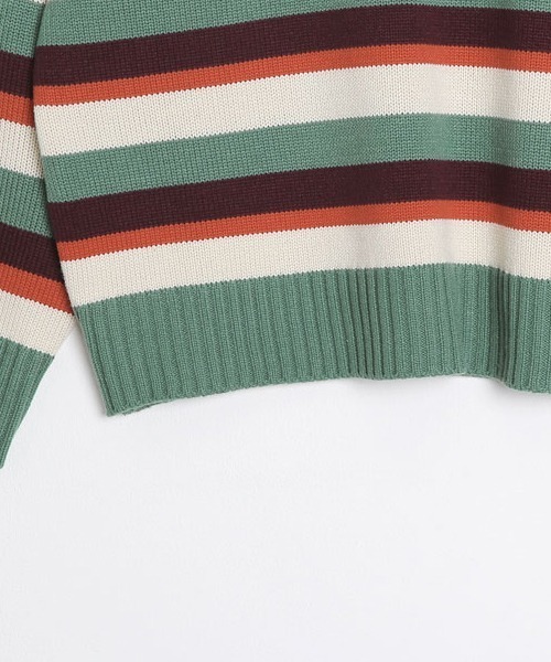 「SONA」 「studio follow」長袖ニット FREE グリーン レディース_画像8