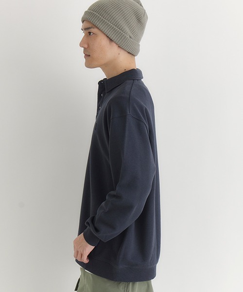 BACK NUMBER トレーナー スウェット 「BACK NUMBER」ポロカラー