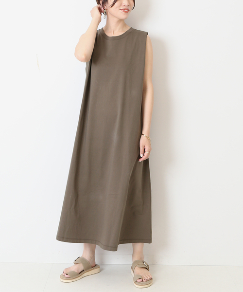 「journal standard L'essage」 ノースリーブワンピース - ブラック レディース_画像3