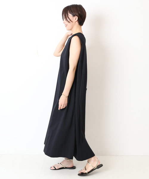 「journal standard L'essage」 ノースリーブワンピース - ブラック レディース_画像5