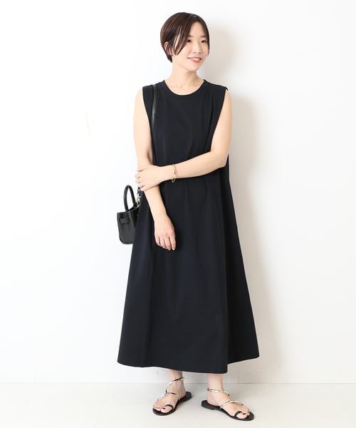 「journal standard L'essage」 ノースリーブワンピース - ブラック レディース_画像7