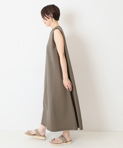 「journal standard L'essage」 ノースリーブワンピース - ブラック レディース_画像8