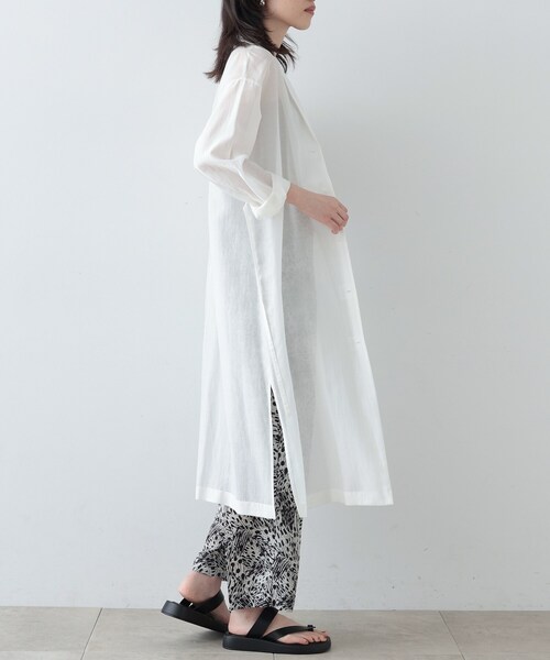 「GALLEST」 長袖シャツ 38 キャメル レディース_画像8