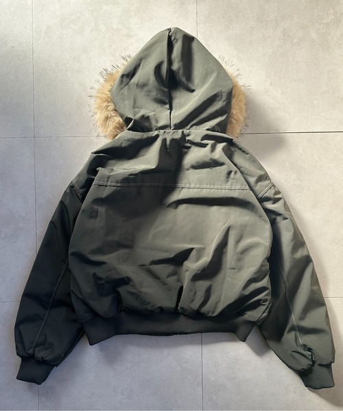 lulufa ブルゾン アウター ファー付きフード ミリタリーブルゾン