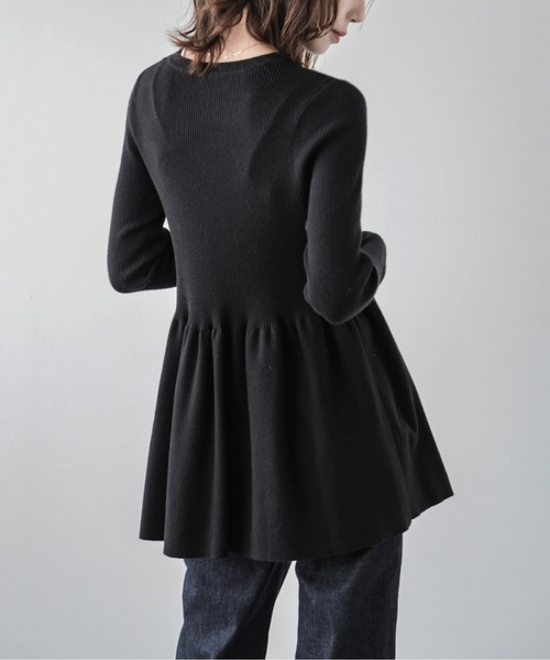 「La-gemme」 長袖ニット フリー グレー レディース_画像2