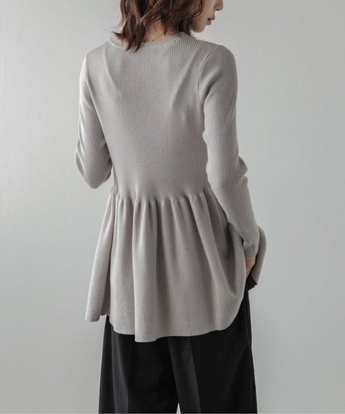 「La-gemme」 長袖ニット フリー グレー レディース_画像7