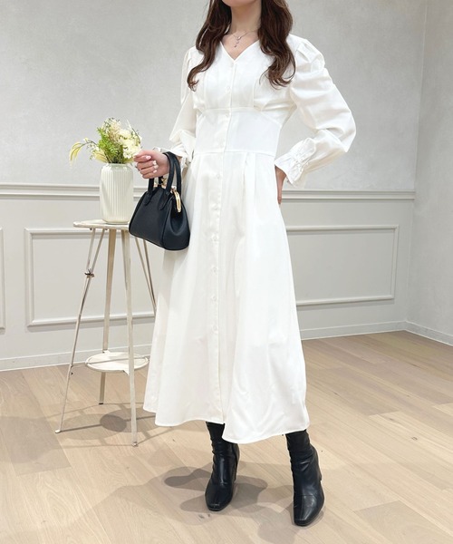 「apres jour」 長袖ワンピース X-LARGE ライトブルー レディース_画像3