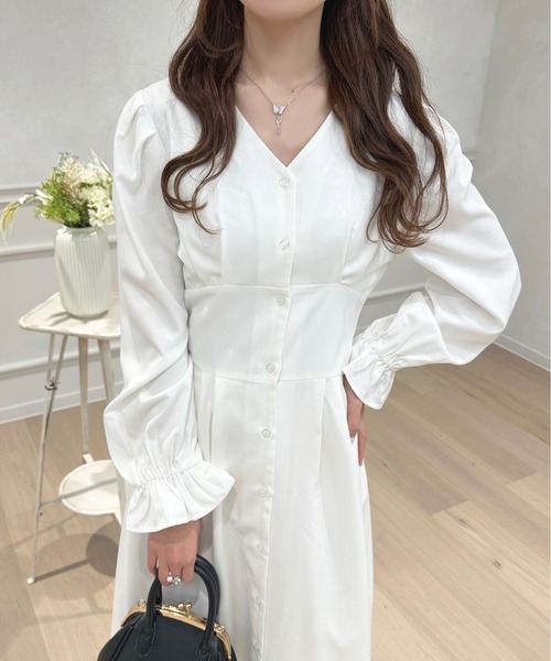 「apres jour」 長袖ワンピース X-LARGE ライトブルー レディース_画像7