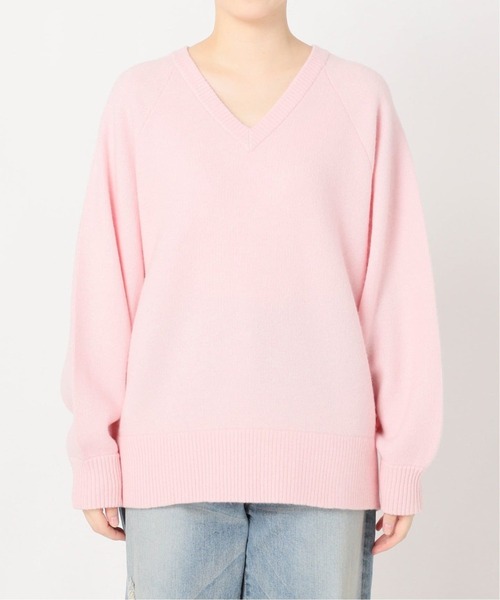 AQUA Vネックプルオーバー　ピンク　新品未使用タグ付き　2025 FRAMeWORK（フレームワーク） ニット セーター 「WEB限定 / 追加」AQUA