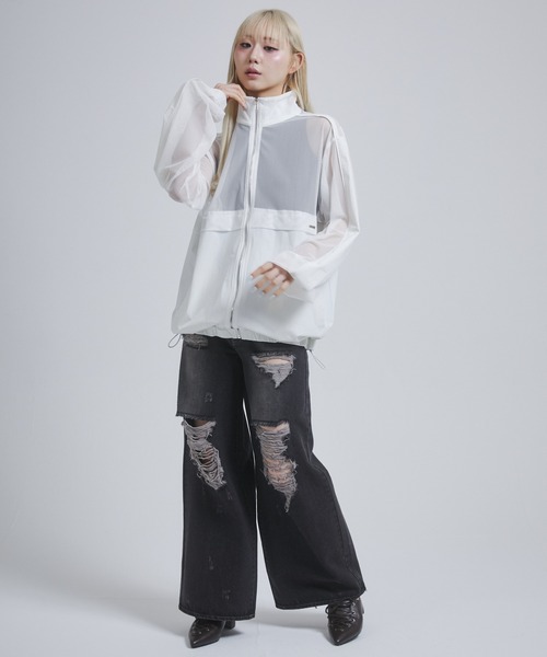 「ENVYM」 ブルゾン FREE ブラック レディース_画像5