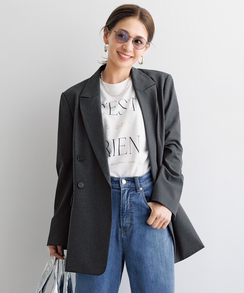 「UNFILO」 スウェットカットソー MEDIUM ホワイト レディース_画像6