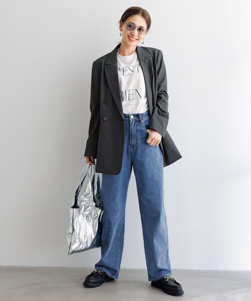 「UNFILO」 スウェットカットソー MEDIUM ホワイト レディース_画像7