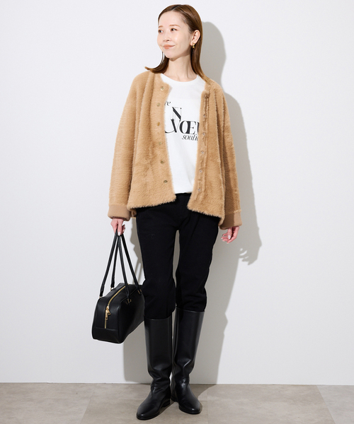 SLOBE IENA（スローブイエナ） コート アウター シャギーニット