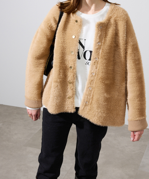 SLOBE IENA（スローブイエナ） コート アウター シャギーニット