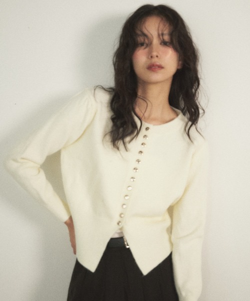 Shelly island（シェリーアイランド） ニット セーター ゴールドボタン