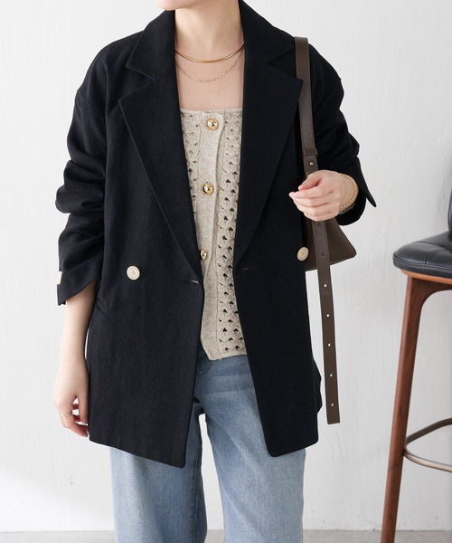 【超美品】COLLAGE GALLARDAGALA テーラードジャケット COLLAGE GALLARDAGALANTE（コラージュ ガリャルダガランテ