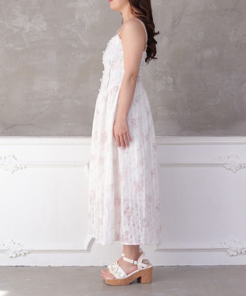 axes femme ラベンダー フリルリボン キャミソール axes femme ラベンダー フリルリボン キャミソール