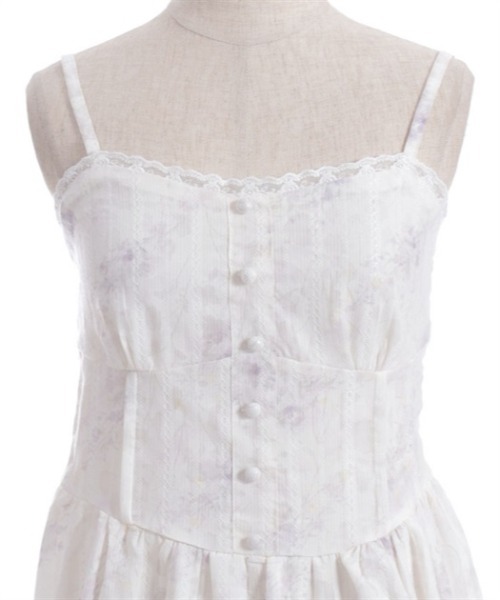 axes femme ラベンダー フリルリボン キャミソール axes femme ラベンダー フリルリボン キャミソール