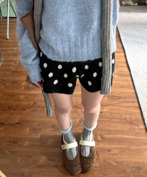 SHEENA（シーナ） パンツ ドットニットショートパンツ レディース