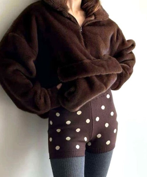 SHEENA（シーナ） パンツ ドットニットショートパンツ レディース