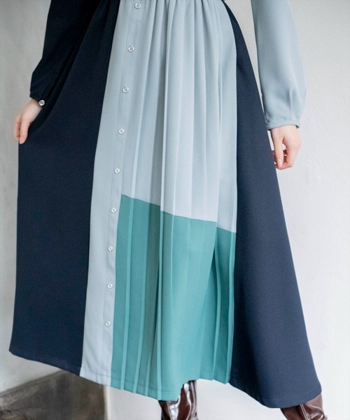 「REDYAZEL」 長袖ワンピース SMALL ブルー レディース_画像3