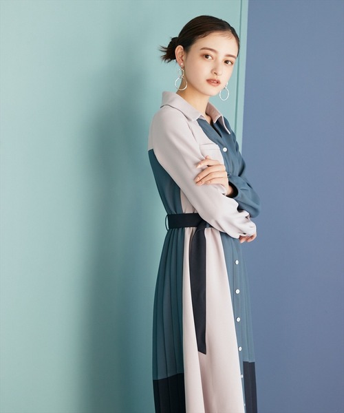 「REDYAZEL」 長袖ワンピース SMALL ブルー レディース_画像5