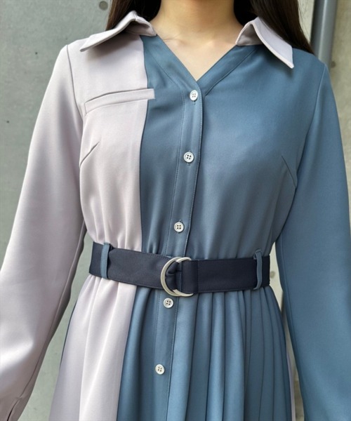 「REDYAZEL」 長袖ワンピース SMALL ブルー レディース_画像7