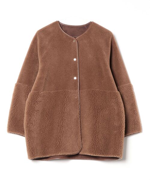 UNITED ARROWS BEAUTY&YOUTH ノーカラージャケット BEAUTY＆YOUTH UNITED ARROWS ノーカラージャケット FREE ブラウン