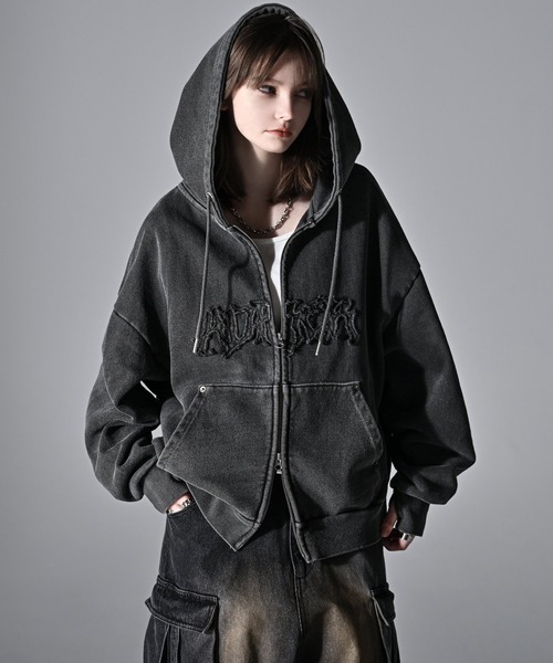 ADRER（アドラー） ジップアップパーカー X-SMALL チャコールグレー