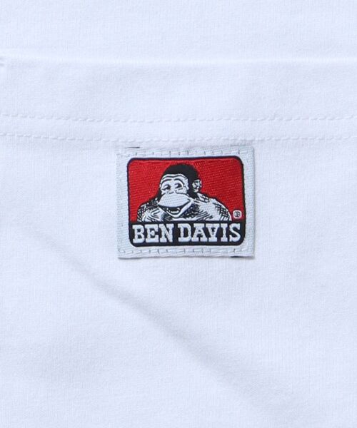 「BEN DAVIS」 長袖Tシャツ LARGE チャコール メンズ_画像5