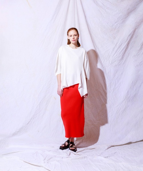 「OSMOSIS」 「loaf」7分袖カットソー ONE SIZE パープル レディース_画像7