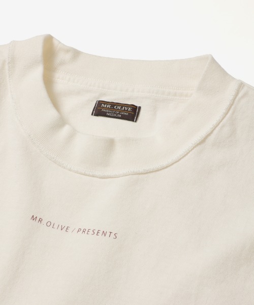 「MR.OLIVE」 半袖Tシャツ MEDIUM オフホワイト メンズ_画像3