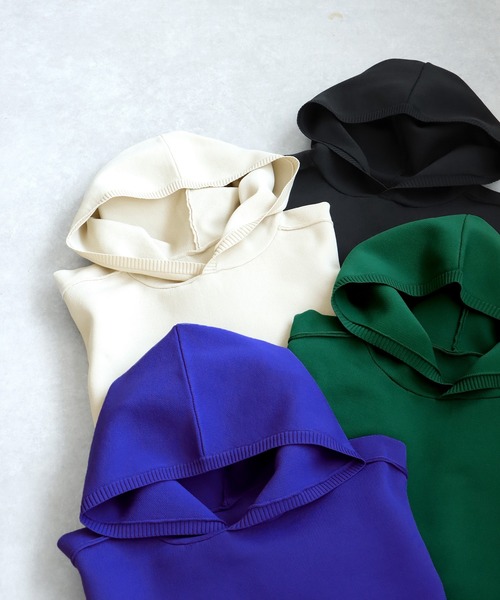 「antiqua」 プルオーバーパーカー P ブルー レディース_画像4